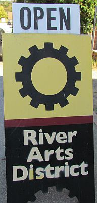 River Arts District Sign