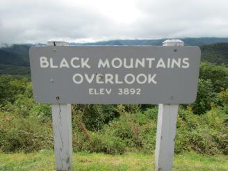 Black Mountains sign