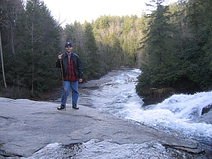 Brett at the waterfalls