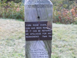 Fork Ridge sign