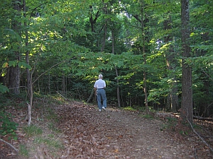 Dad on the trail
