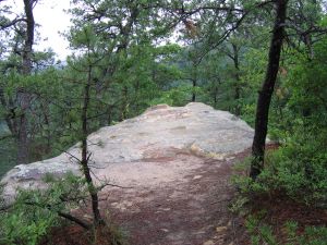 rock at end of one trail