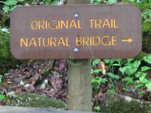 Original trail sign