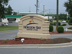 Sign at Horizon Bay