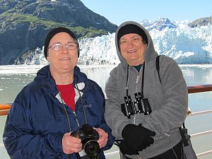 Anne & Carolyn at Margerie Glacier
