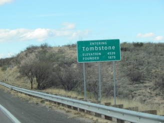 Tombstone sign