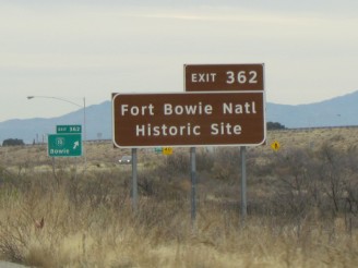 Ft. Bowie Sign